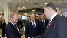 Vladimiras Putinas ir Petro Poro&scaron;enka 2014 metų pabaigoje