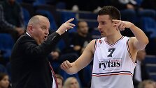 &bdquo;Lietuvos ryto&ldquo; treneris Virginijus &Scaron;e&scaron;kus ir Adas Ju&scaron;kevičius