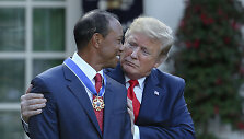 Tigeris Woodsas ir Donaldas Trumpas
