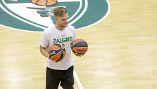 Kauno &bdquo;Žalgirio&ldquo;  treniruotė su naujuoju treneriu Jure Zdovc
