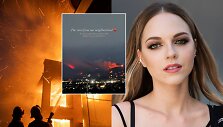 Evelina Anusauskaitė-Young ir vaizdas i&scaron; gaisro Los Andžele