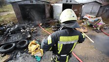 Pagiriuose užsiliepsnojo garažas