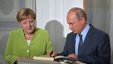 A.Merkel ir V.Putino susitikimas prie Berlyno