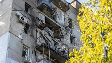 Apgadintas daugiabutis Odesoje / OLEKSANDR GIMANOV / AFP