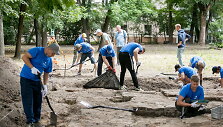 Archeologiniai kasinėjimai Vilniaus Vokiečių gatvėje.