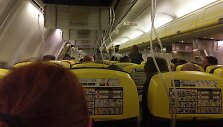 &bdquo;Ryanair&ldquo; lėktuvo salonas, kuriame staiga nukrito slėgis