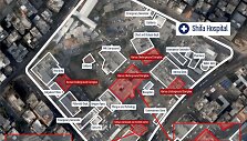 Izraelis paskelbė palydovines nuotraukas, kuriose matyti po Gazos ligonine esantys "Hamas" vadavietės centrai
