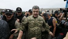 Ukrainos prezidentas Petro Poro&scaron;enka Slovjanske