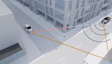 Dėka tokios sistemos automobilis gebės &bdquo;matyti&ldquo; ir už pastatų esantį objektą