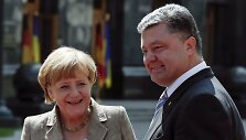 Angela Merkel Kijeve susitiko su Petro Poro&scaron;enka