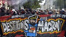 Protestuojantys prancūzai