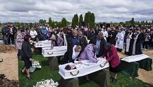 Žuvusių vaikų laidotuvės Ukrainoje