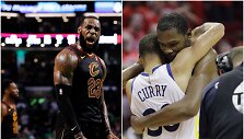 LeBronas Jamesas (kairėje) NBA finale vėl kausis prie&scaron; S.Curry vedamą Oklando ekipą. 