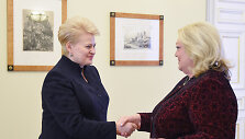 Dalia Grybauskaitė susitikime su užsienio ambasadoriais Lietuvai Vilniuje