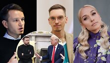 Linas Kojala, Mantas Bertulis, Indrė Stonkuvienė, Volodymiro Zelenskio ir Donaldo Trumpo susitikimas