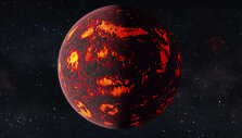 Egzoplanetos 55 Cancri e įsivaizduojamas vaizdas: taip gali atrodyti superžemė