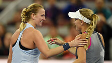 Petra Kvitova ir Caroline'a Wozniacki