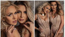 Oksana Pikul ir Monika &Scaron;edžiuvienė įsiamžino Valentino dienai skirtoje fotosesijoje