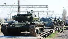 Rusų tankai Kryme