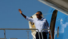 Barackas Obama i&scaron;skrenda į Midvėjaus Atolą