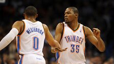 Russellas Westbrookas ir Kevinas Durantas