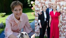 Giedrė Talmantienė su vyru Rojumi ir dukra Ugne