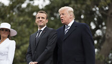 Emmanuelis Macronas ir Donaldas Trumpas
