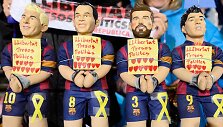 &bdquo;Barcelona&ldquo; rungtynėse netrūko politinių atspalvių.