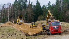Remontuojamas kelias Anyk&scaron;čiai-Molėtai