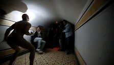 Teatro trupės Portugalijoje įrengtas siaubo kambarys
