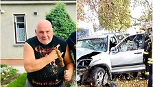 Asociatyvi iliustracija: E.U&scaron;ackas ir avariją patyręs &bdquo;Honda C-RV&ldquo; visureigis