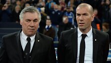 Carlo Ancelotti ir Zinedine'as Zidane'as