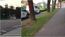 Įvykis Tvirtovės alėjos ir Sukilėlių prospekto sankryžoje