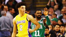 Lonzo Ballas ir Kyrie Irvingas