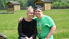 Danutė Jakubkienė su sūnumi Justu