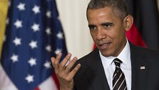 Angelos Merkel ir Baracko Obamos susitikimas Baltuosiuose rūmuose