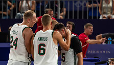 Paryžiaus olimpinių žaidynių 3x3 krep&scaron;inio rungtynės: Lietuva &ndash; Prancūzija