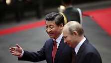 Kinijos prezidentas Xi Jinpingas ir Rusijos prezidentas Vladimiras Putinas