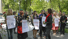 Protesto akcija prie Norvegijos ambasados Vilniuje