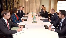 Energetikos ministras Žygimantas Vaičiūnas susitikime su Kroatijos prezidente