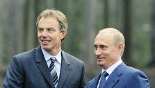 Tony Blairas ir Vladimiras Putinas 