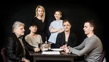 Spektaklio &bdquo;Virimo temperatūra 5425&ldquo; aktoriai, režisierė ir dramaturgė