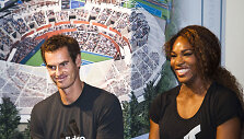 Andy Murray ir Serena Williams 