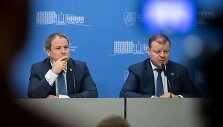 Giedrius Surplys ir Saulius Skvernelis