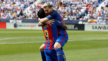 Luisas Suarezas ir Lionelis Messi