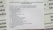 Parengtojo rezervo kariams rekomenduojamų atsivežti daiktų sąra&scaron;as