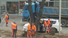 Kaune užfiksuota senų grindinio plytelių vagystė
