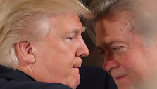 Donaldas Trumpas ir Steve'as Bannonas