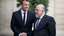Emmanuelis Macronas ir Haideras al Abadi