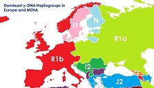 Europos žemėlapis, jeigu sienos būtų nubrėžtos pagal žmonių DNR skirtumus